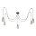 Chandelier on a string TUBE LONG 5xE27/15W/230V black/gold