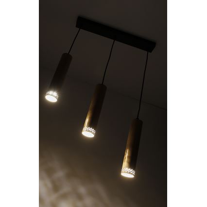 Chandelier on a string TUBO 3xGU10/25W/230V