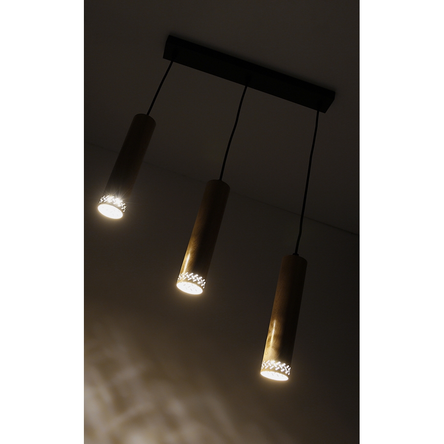 Chandelier on a string TUBO 3xGU10/25W/230V