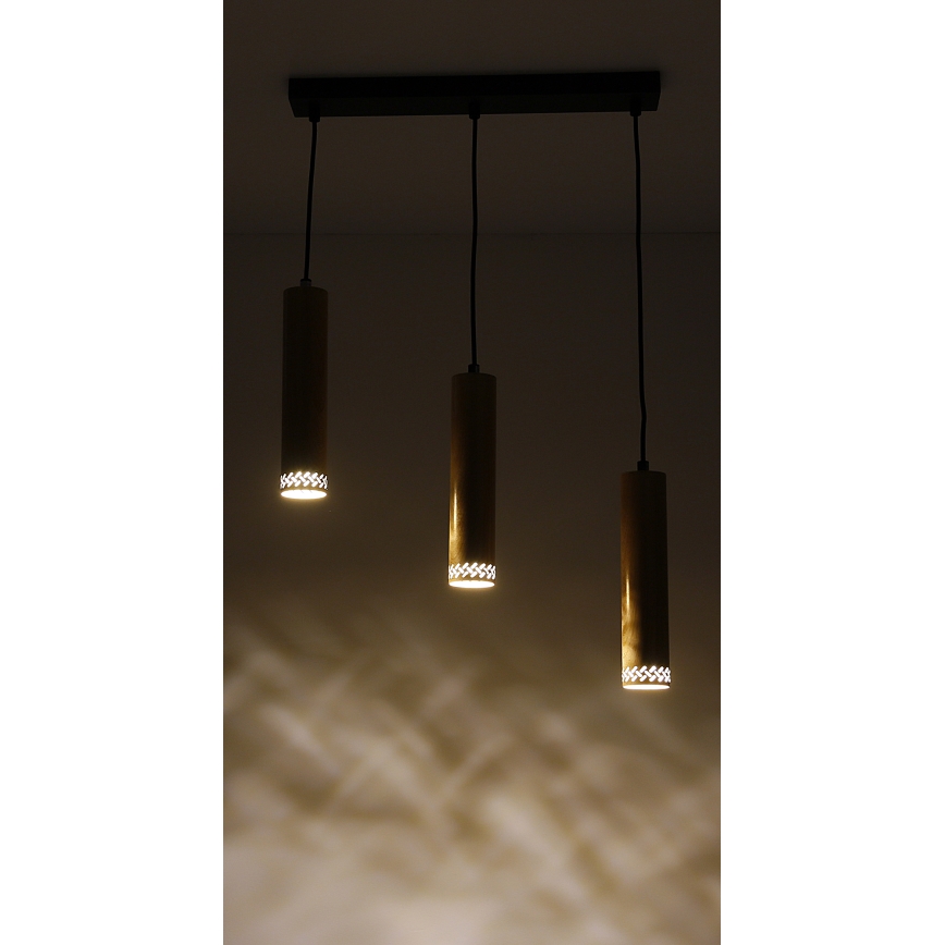 Chandelier on a string TUBO 3xGU10/25W/230V