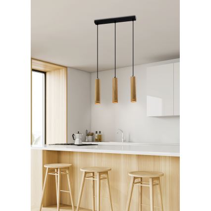 Chandelier on a string TUBO 3xGU10/25W/230V
