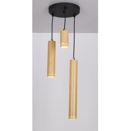 Chandelier on a string TUBO 3xGU10/25W/230V