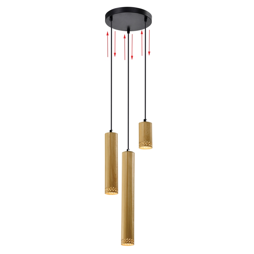 Chandelier on a string TUBO 3xGU10/25W/230V