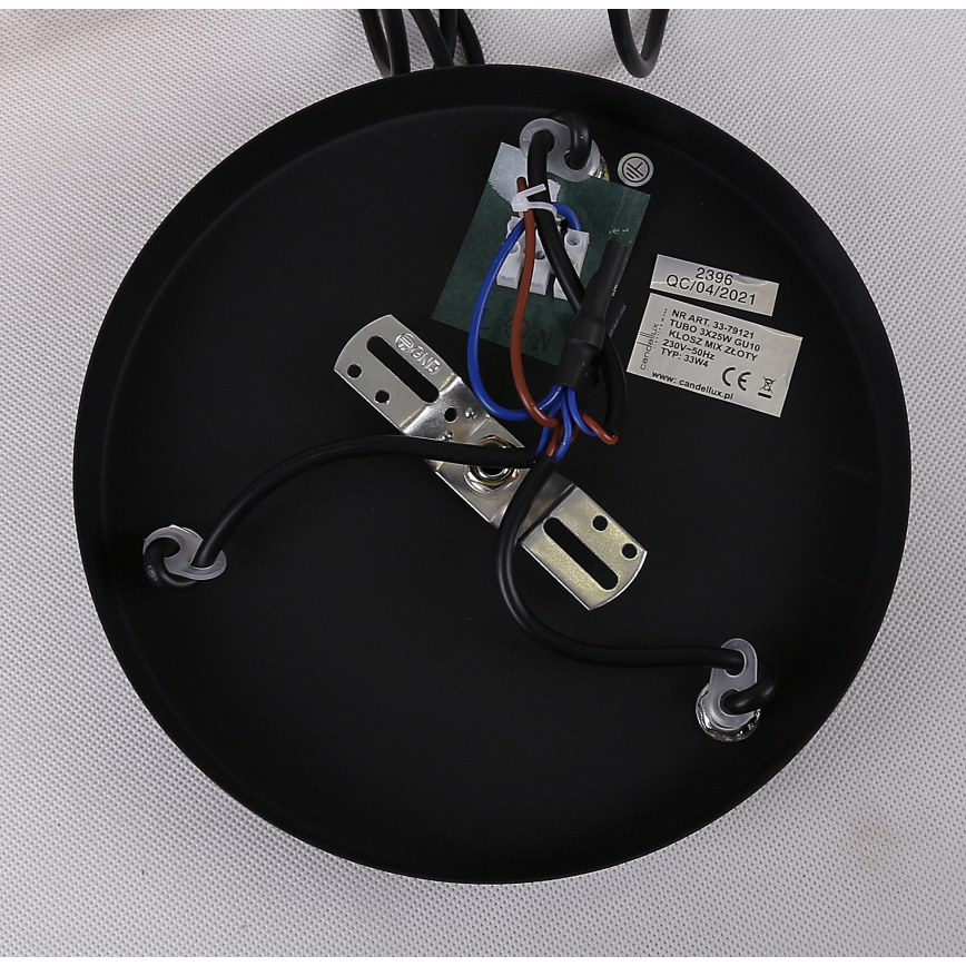 Chandelier on a string TUBO 3xGU10/25W/230V