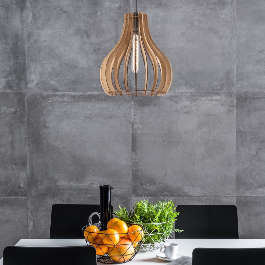 Chandelier on a string TUCCI 1xE27/60W/230V d. 29 cm oak