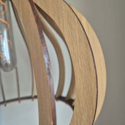 Chandelier on a string TUCCI 1xE27/60W/230V d. 29 cm oak