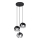 Chandelier on a string TULOS 3xE27/60W/230V black