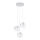 Chandelier on a string TULOS 3xE27/60W/230V white