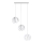 Chandelier on a string TULOS 3xE27/60W/230V white
