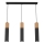 Chandelier on a string TULUM 3xGU10/60W/230V black