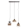 Chandelier on a string TUNIS 4xE27/40W/230V black/brown