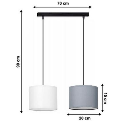 Chandelier on a string TUZ 2xE27/60W/230V
