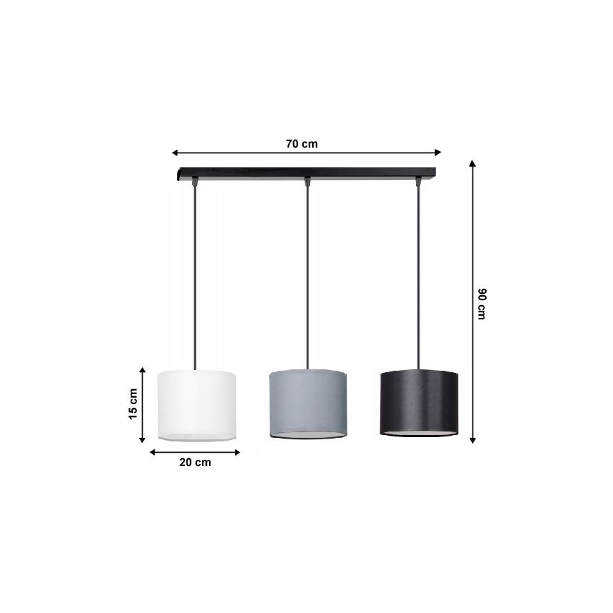 Chandelier on a string TUZ 3xE27/60W/230V