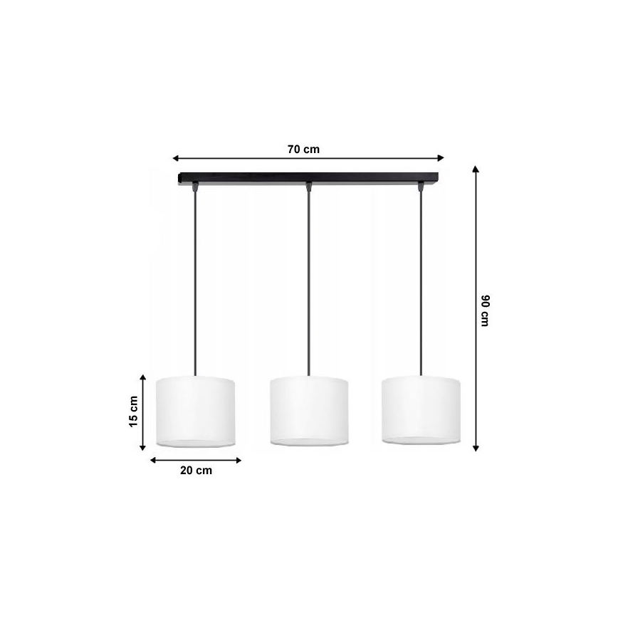 Chandelier on a string TUZ 3xE27/60W/230V