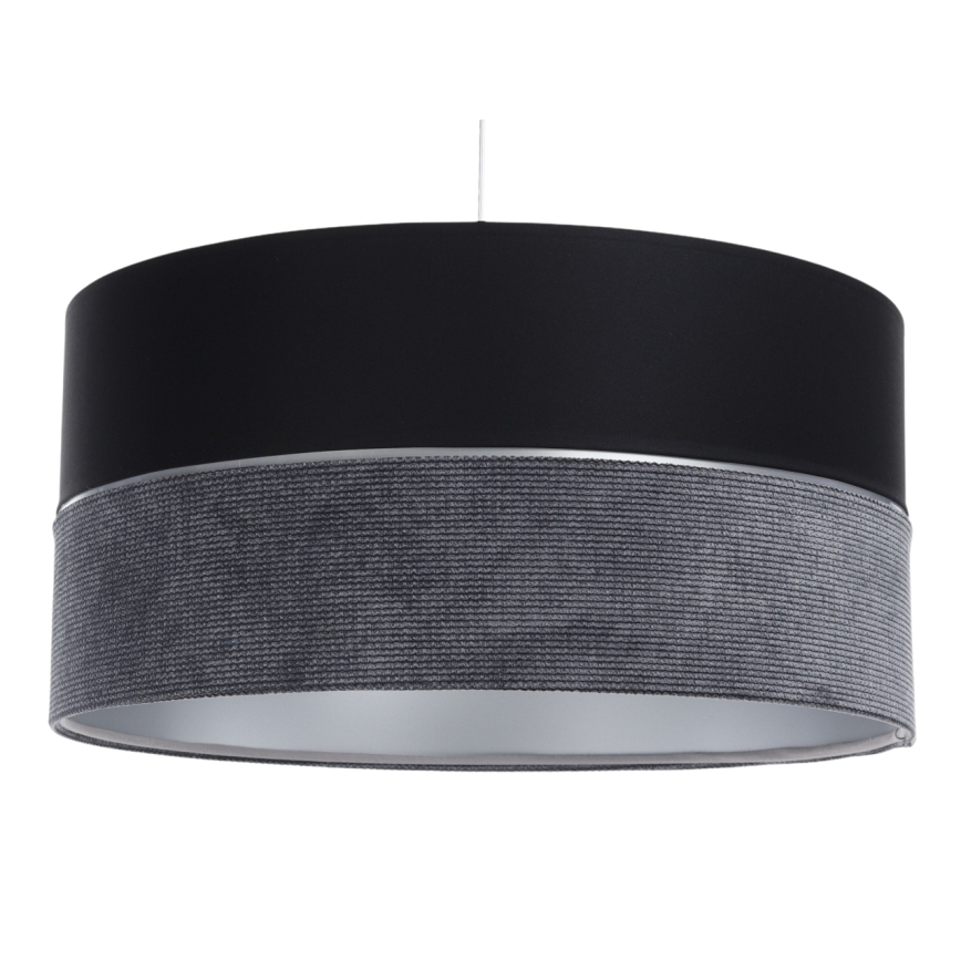Chandelier on a string TWIST 1xE27/60W/230V black/grey/silver