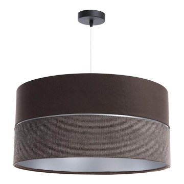 Chandelier on a string TWIST 1xE27/60W/230V brown/silver