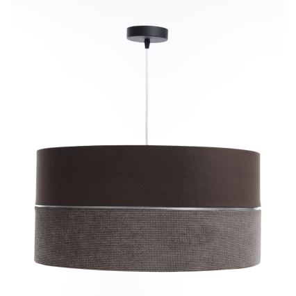 Chandelier on a string TWIST 1xE27/60W/230V brown/silver
