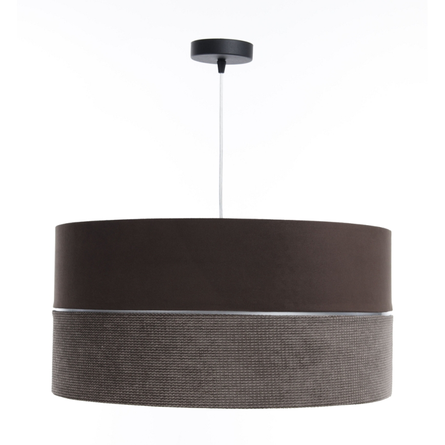 Chandelier on a string TWIST 1xE27/60W/230V brown/silver