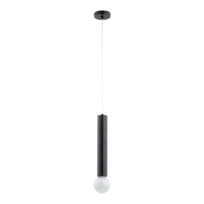 Chandelier on a string TWISTER 1xE27/60W/230V black