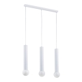 Chandelier on a string TWISTER 3xE27/60W/230V white