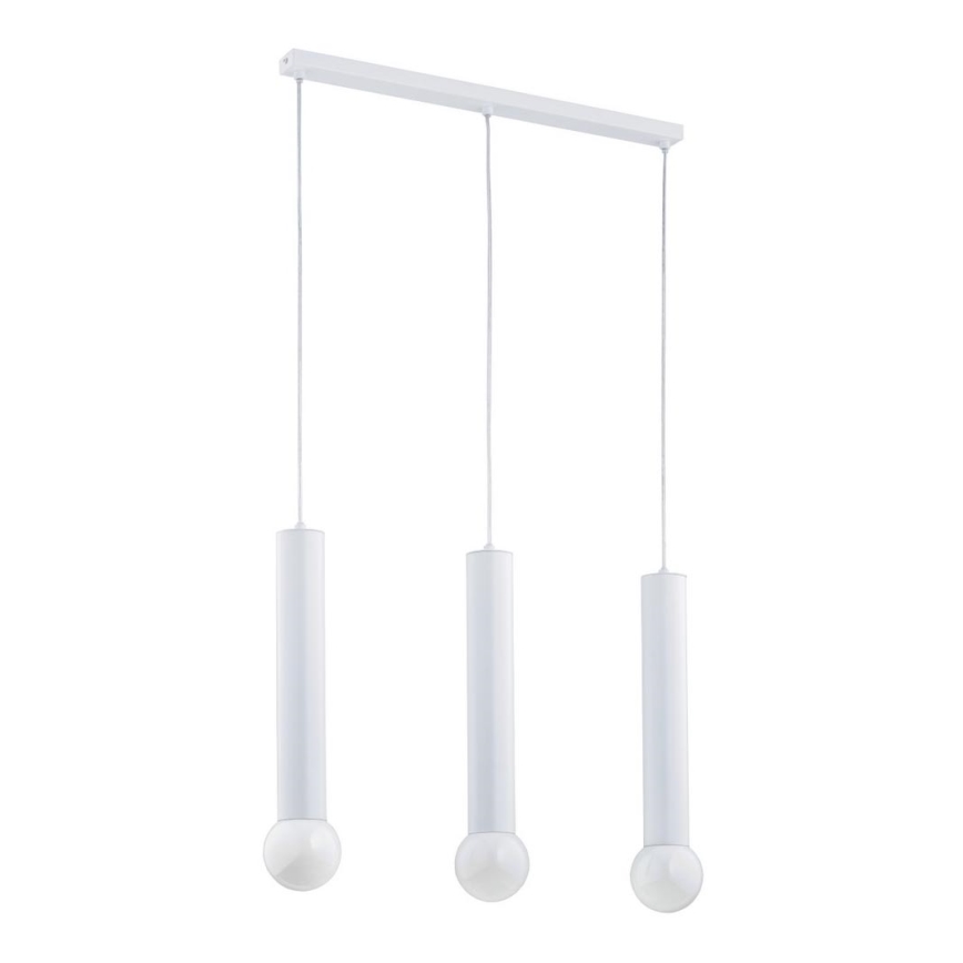 Chandelier on a string TWISTER 3xE27/60W/230V white
