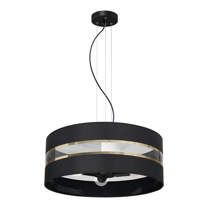 Chandelier on a string ULTIMO 3xE27/60W/230V black