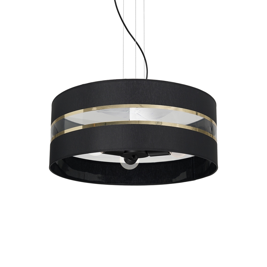 Chandelier on a string ULTIMO 3xE27/60W/230V black