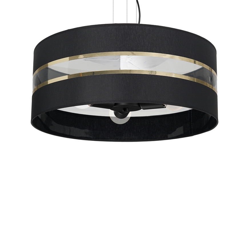Chandelier on a string ULTIMO 3xE27/60W/230V black