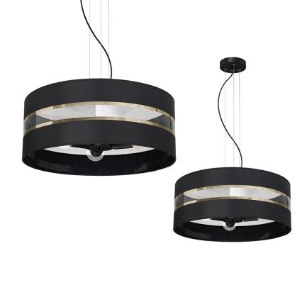 Chandelier on a string ULTIMO 3xE27/60W/230V black