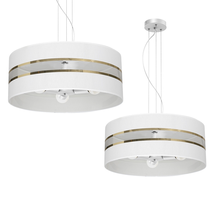 Chandelier on a string ULTIMO 3xE27/60W/230V white