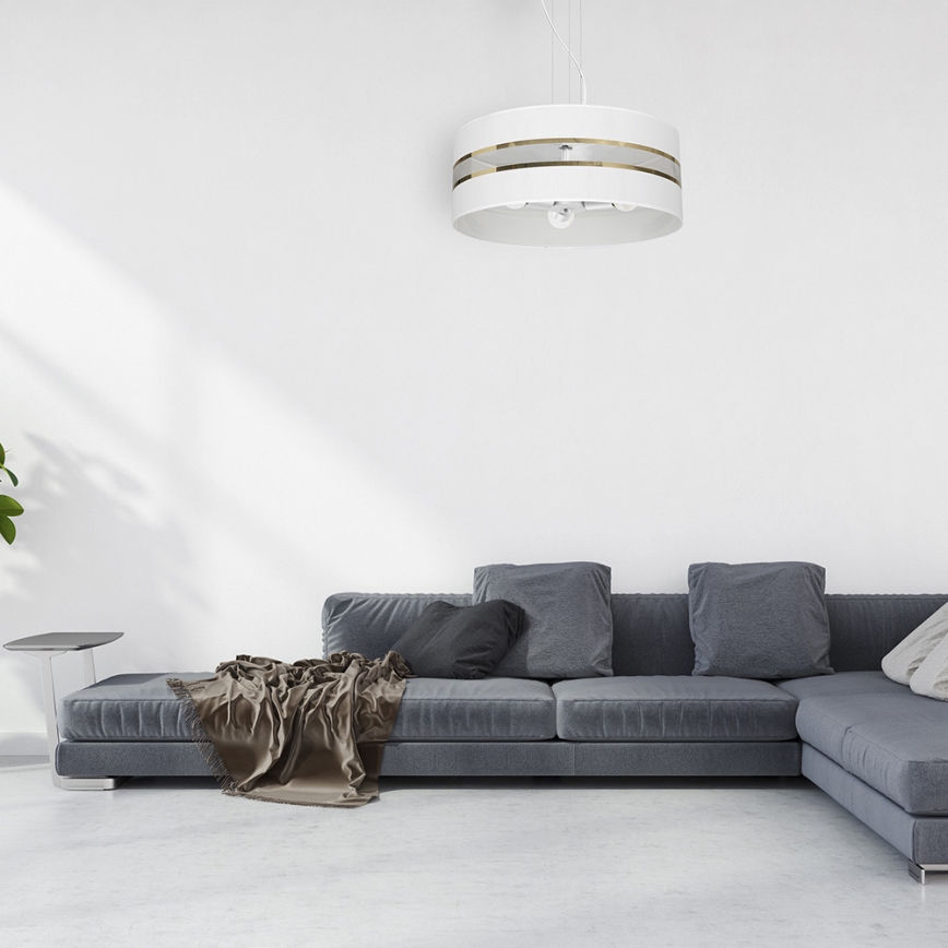 Chandelier on a string ULTIMO 3xE27/60W/230V white