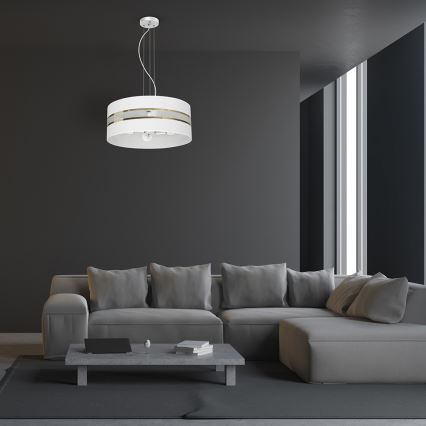 Chandelier on a string ULTIMO 3xE27/60W/230V white