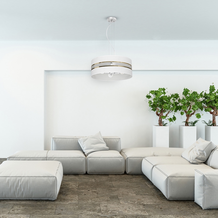 Chandelier on a string ULTIMO 3xE27/60W/230V white