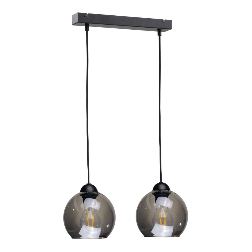 Chandelier on a string UNO 2xE27/60W/230V black