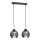 Chandelier on a string UNO 2xE27/60W/230V black