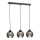 Chandelier on a string UNO 3xE27/60W/230V black