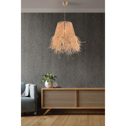 Chandelier on a string VALANCE 1xE27/40W/230V brown