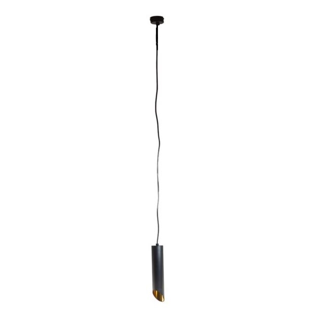 Chandelier on a string VALDA 1xGU10/60W/230V 132 cm black