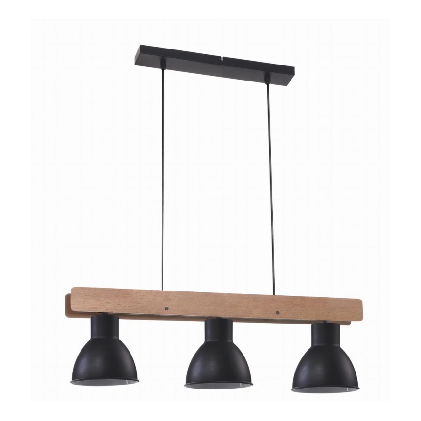 Chandelier on a string VARIO 3xE27/60W/230V Birch
