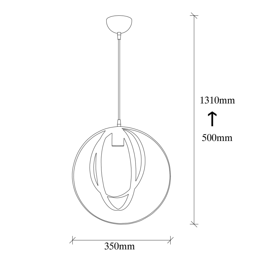 Chandelier on a string VAVEYLA 1xE27/100W/230V