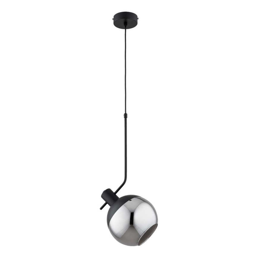 Chandelier on a string VELTO 1xE27/15W/230V black/smoky