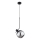 Chandelier on a string VELTO 1xE27/15W/230V black/smoky
