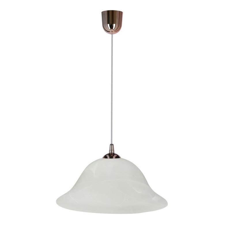Chandelier on a string VERA 1xE27/60W/230V copper/white