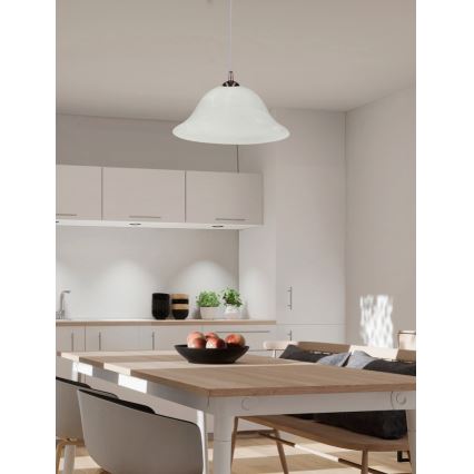 Chandelier on a string VERA 1xE27/60W/230V copper/white