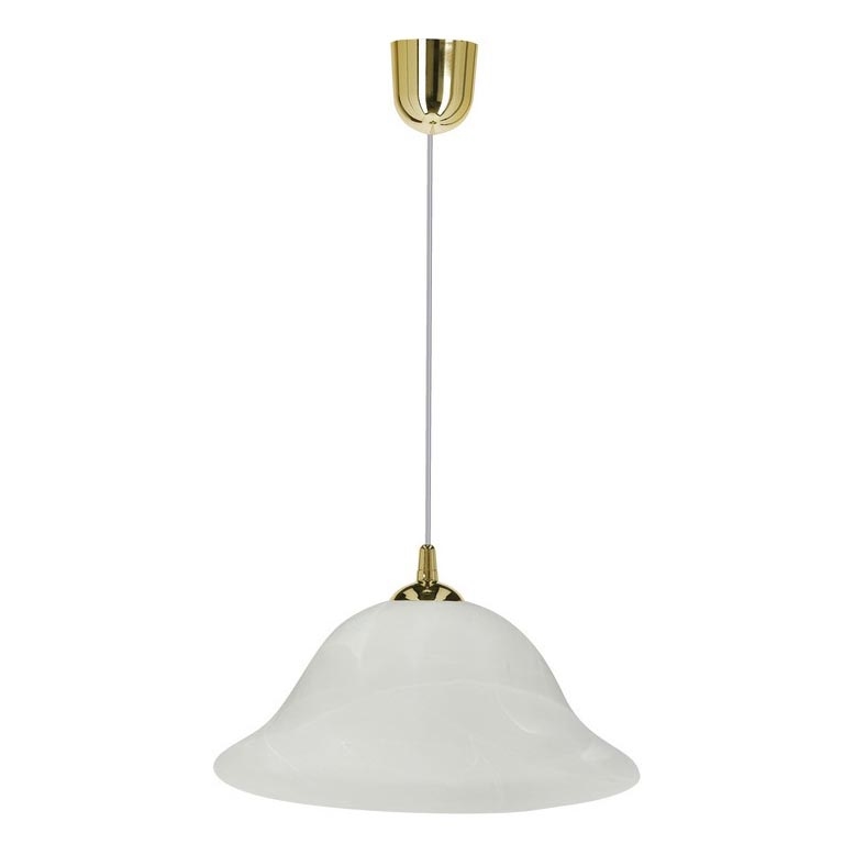 Chandelier on a string VERA 1xE27/60W/230V gold/white