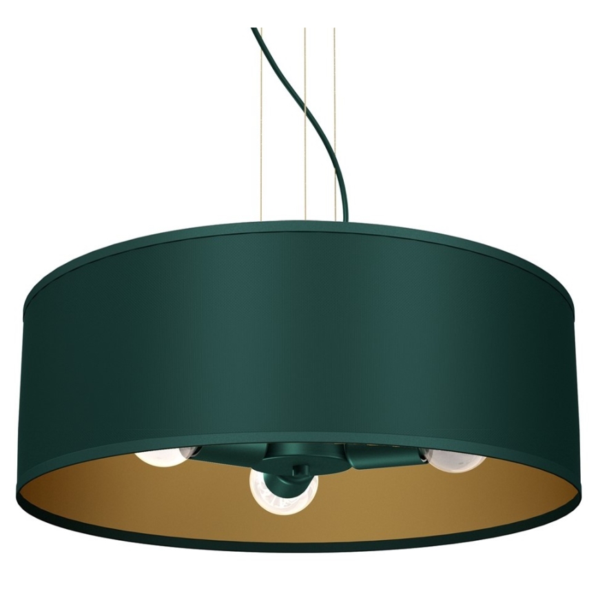 Chandelier on a string VERDE 3xE27/60W/230V green