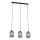 Chandelier on a string VERDI 3xE27/15W/230V black/grey