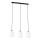 Chandelier on a string VERDI 3xE27/15W/230V black/white