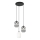 Chandelier on a string VERDI 3xE27/15W/230V d. 30 cm black/grey/white