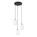 Chandelier on a string VERDI 3xE27/15W/230V d. 30 cm black/white